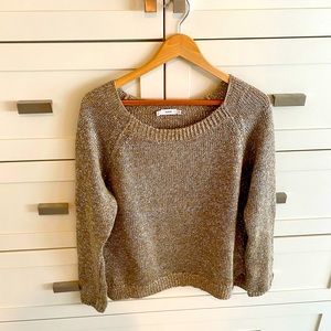 Vince linen metallic sweater, size M. EUC